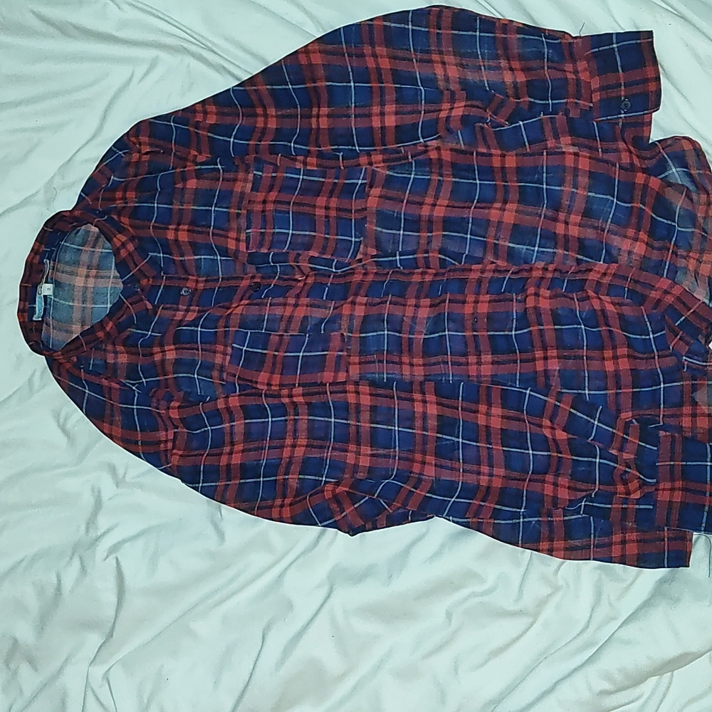 Sheer Plaid Jacket